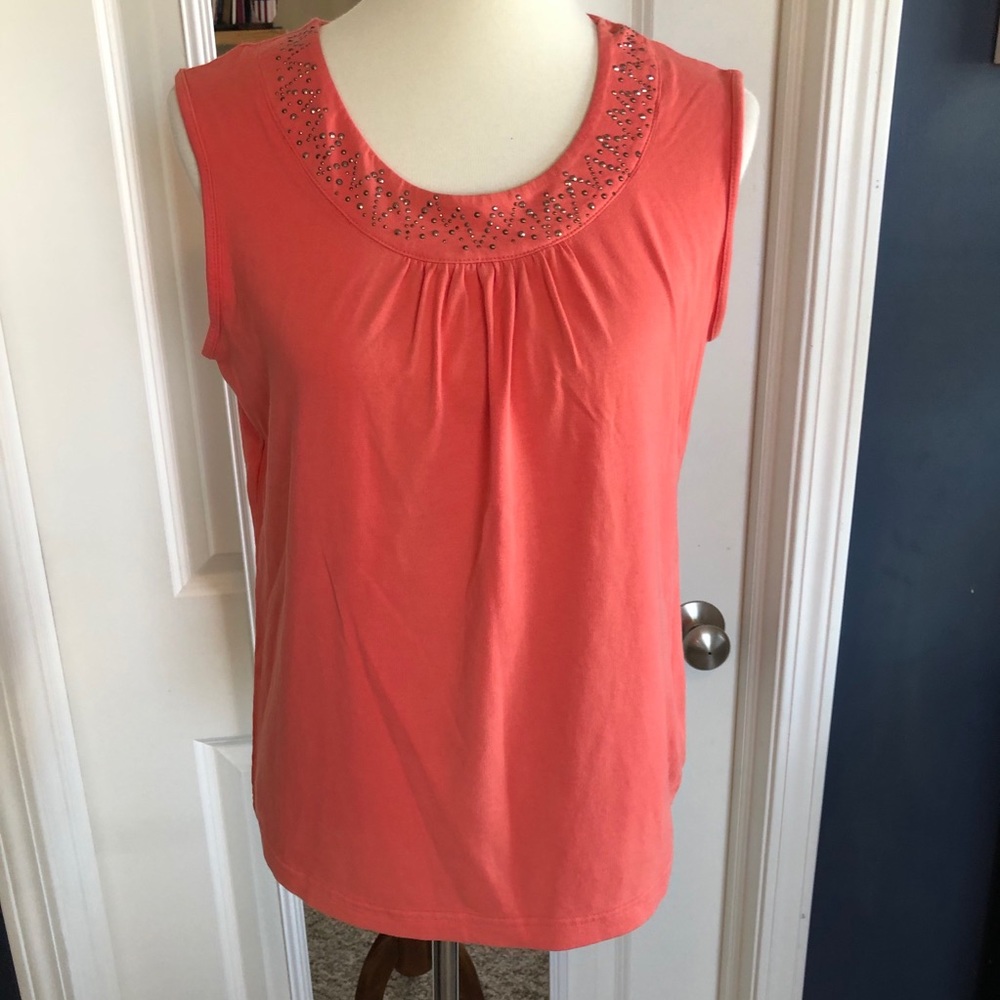 N Touch Jeweled Sleeveless Top